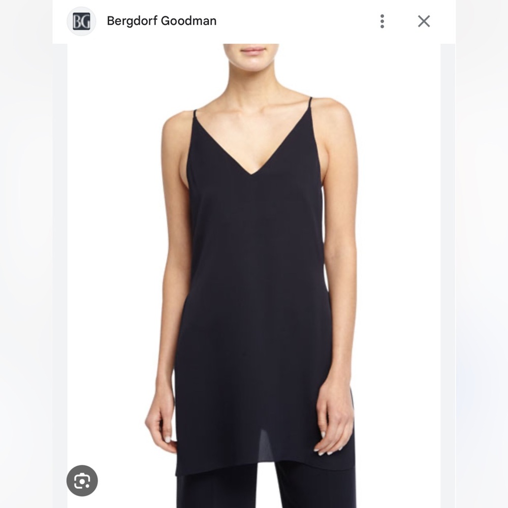 THEORY 100% Silk Sleeveless Long Top